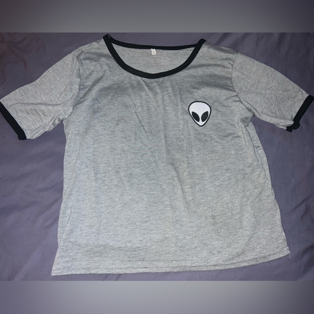 Alien print T-shirt